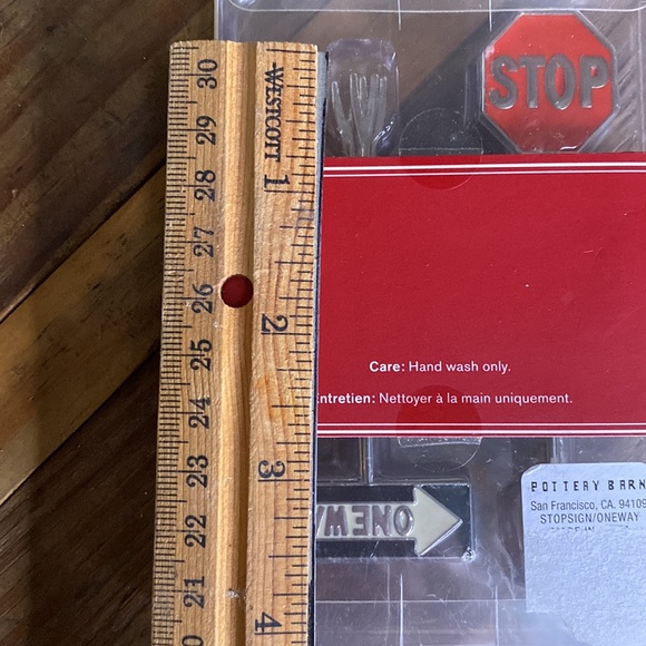 Pottery Barn Holiday One Way and Stop Sign Set of Six Metal Cocktail Picks 🛑 - Picture 12 of 16